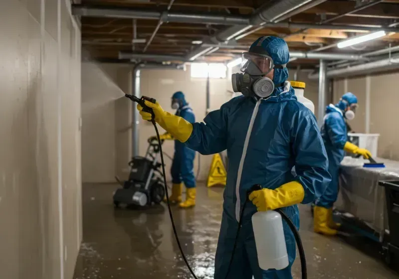 Basement Sanitization and Antimicrobial Treatment process in Moore County, TN